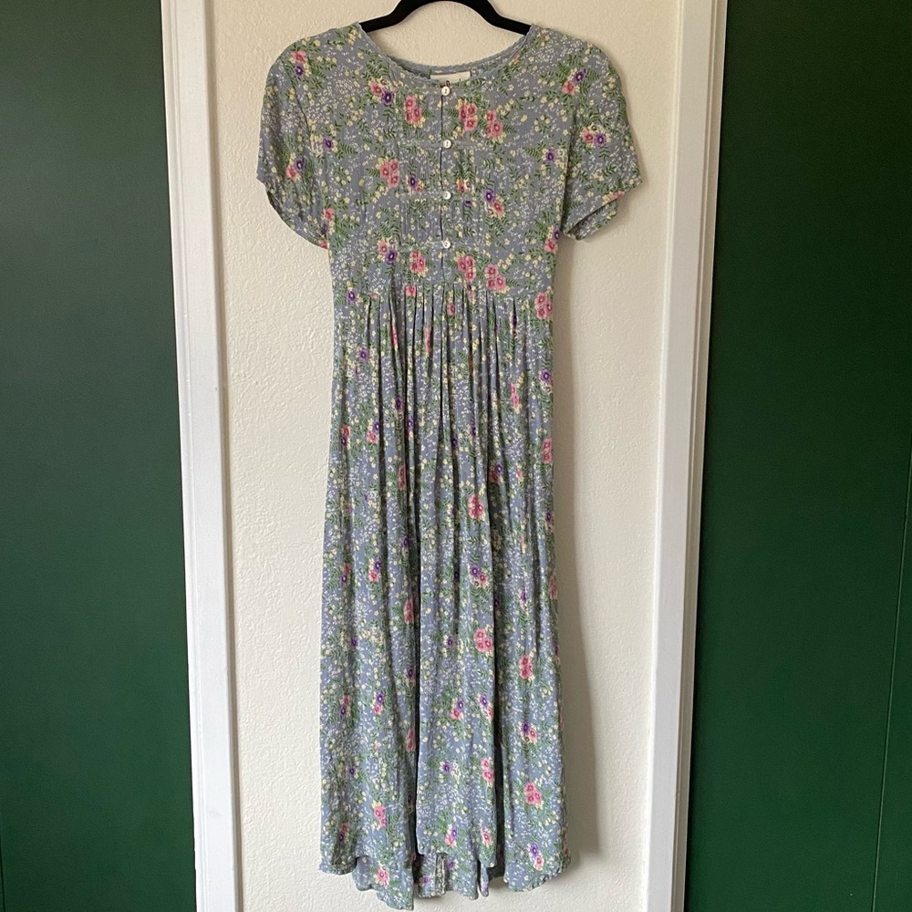 Vintage Nina Piccalino Short Sleeve Mid Calf Dress